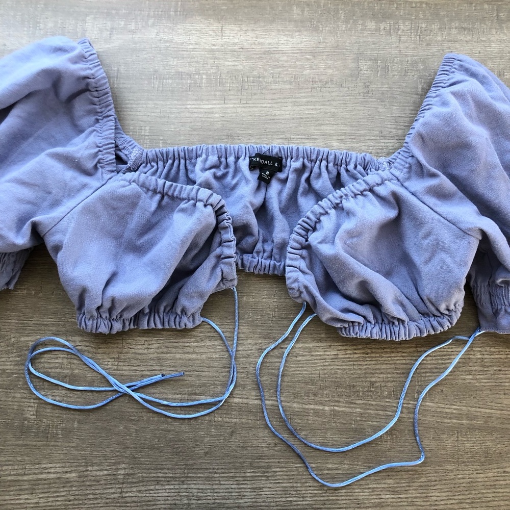 Kendall & Kylie Purple Crop Top